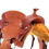Thumbnail: Fort Worth Cowhorse Rough Out Saddle - Chestnut