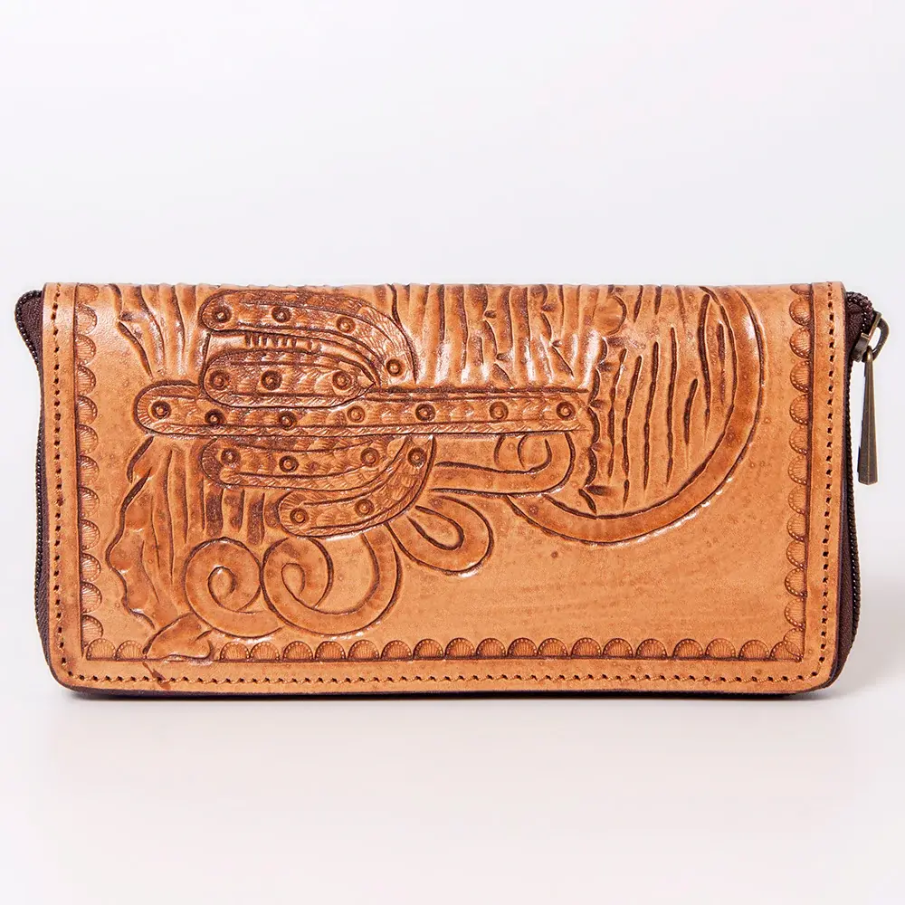 Genuine Western Leather Women Wallet