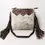 Thumbnail: CROSS BODY Hand Tooled Saddle Leather and Upcycled Canvas Ladies Bag