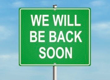 I promise we will be back as soon as we possibly can!