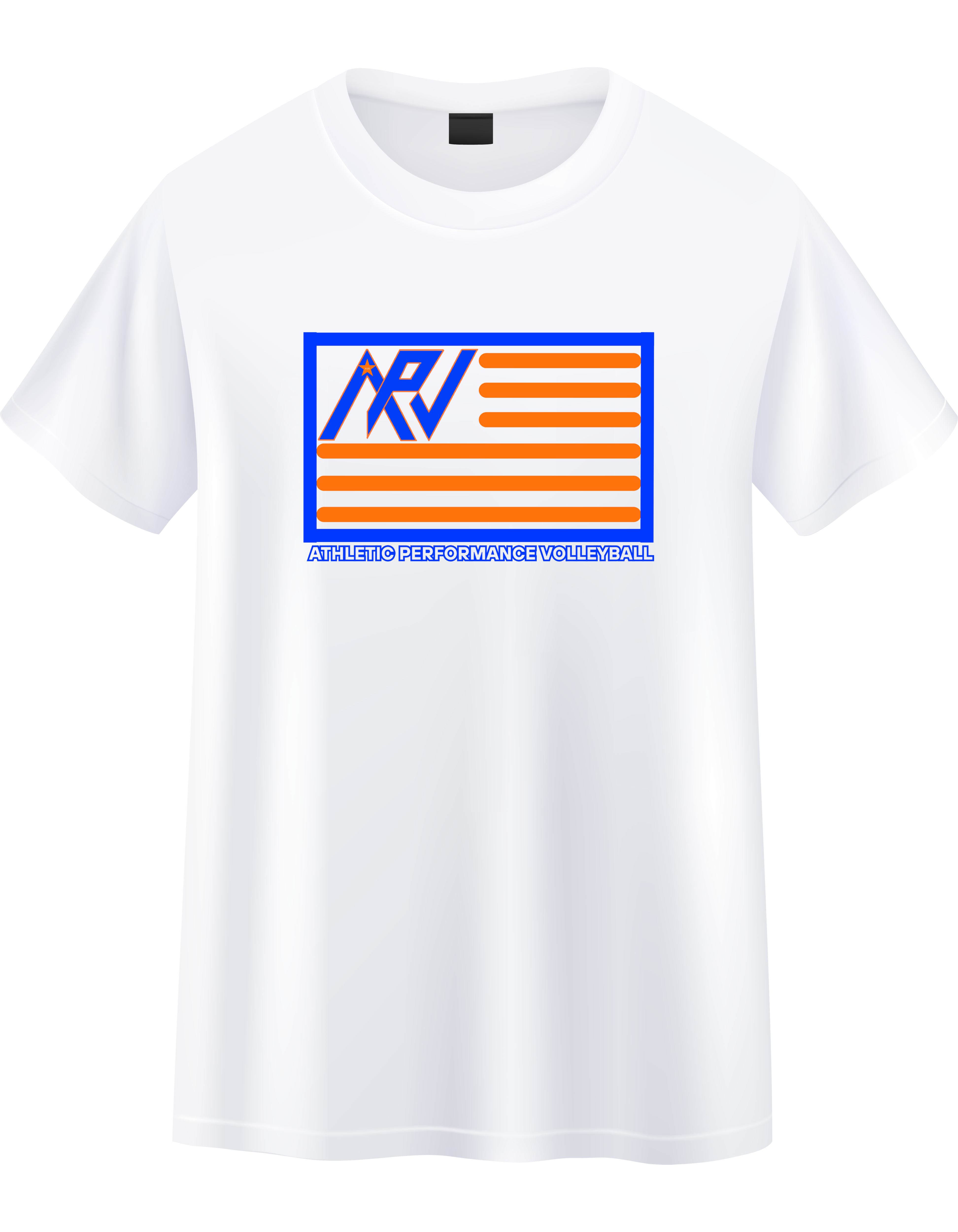 APV Flag (White, Black, Carolina Blue, Gray)