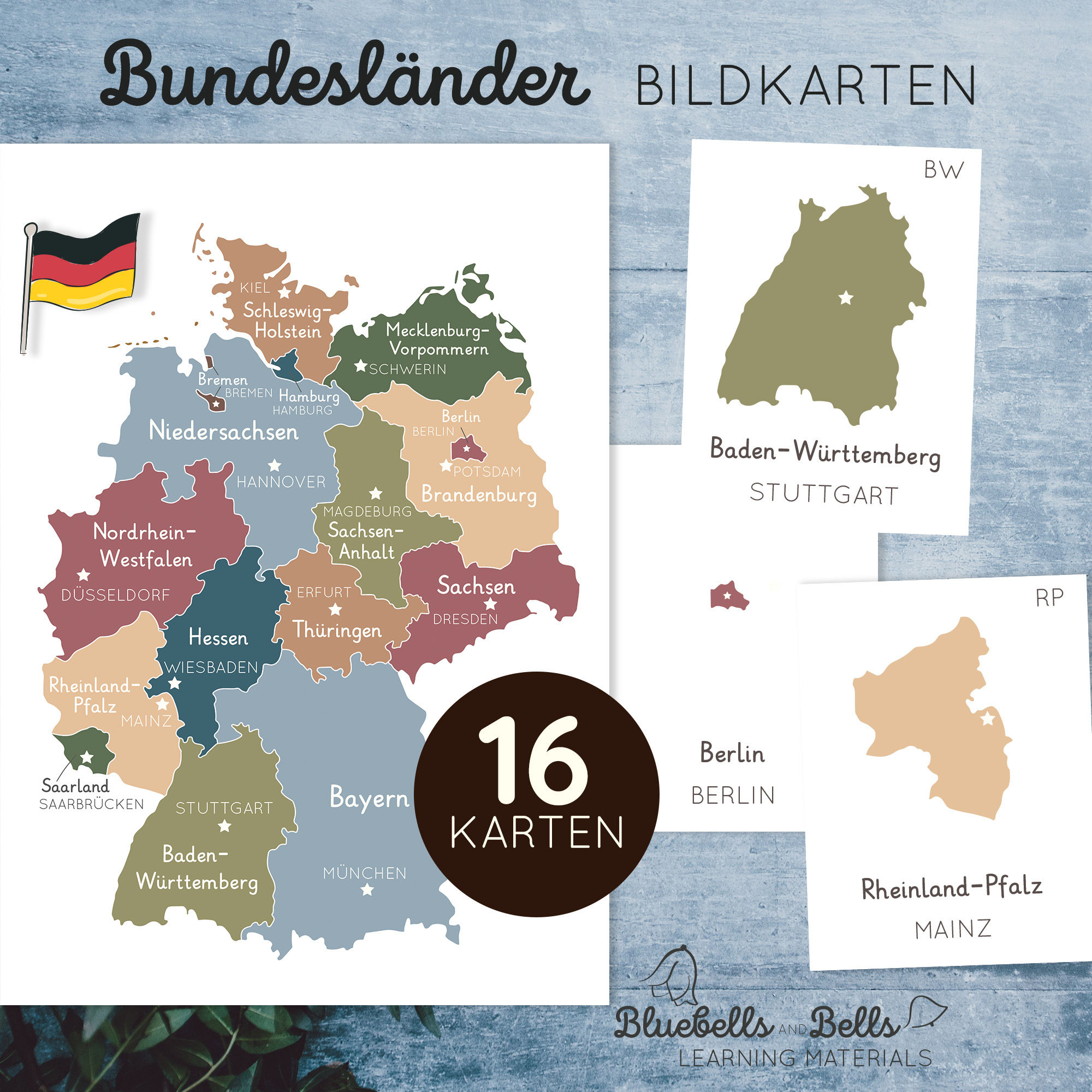 Bundesländer Bildkarten