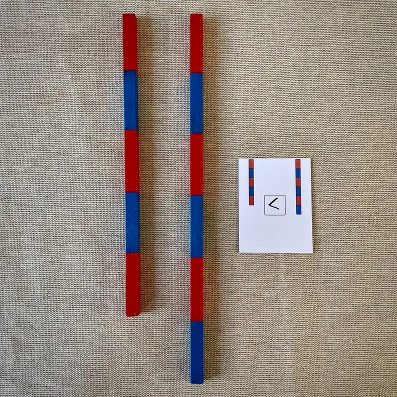 Thumbnail: Montessori Number rods Extension printable activity