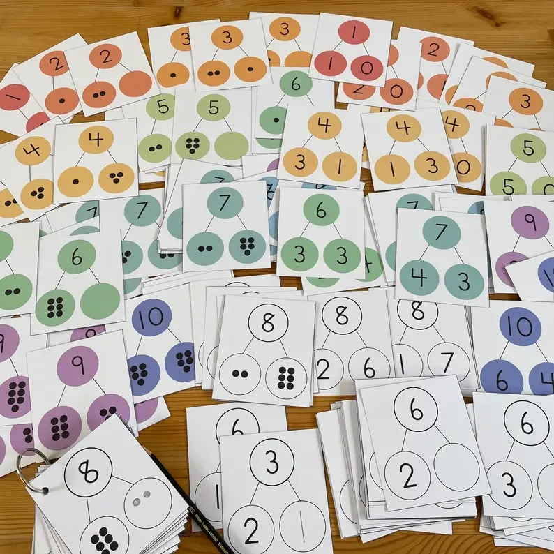 Thumbnail: Number bonds cards and worksheets