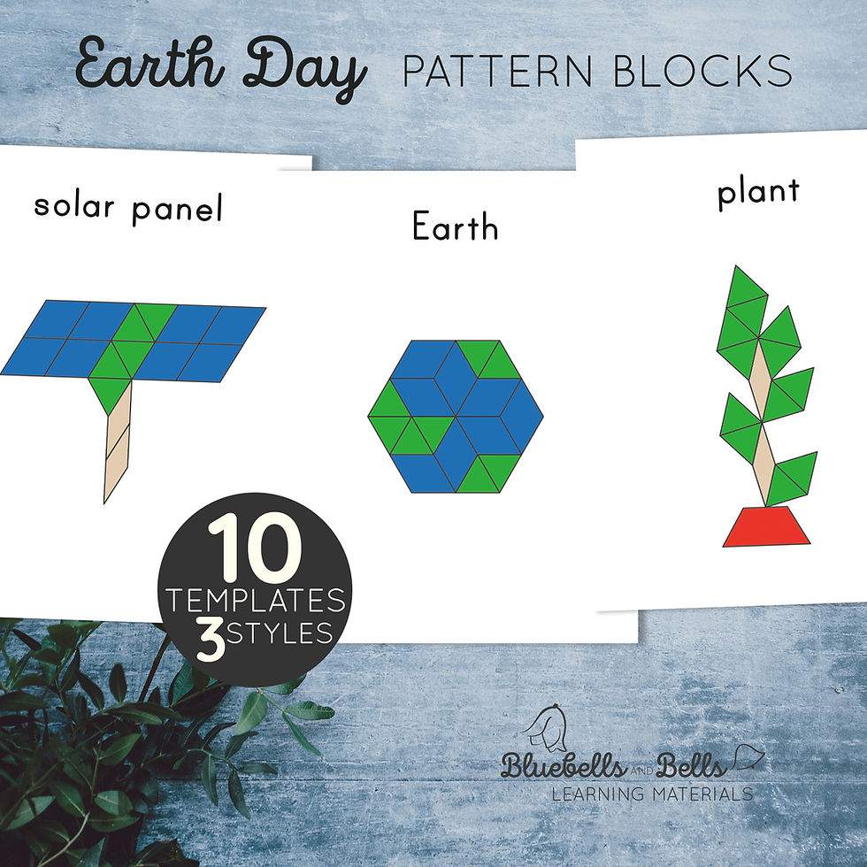 Earth Day Pattern block templates