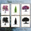 Thumbnail: Trees identification flashcards and shadow matching cards