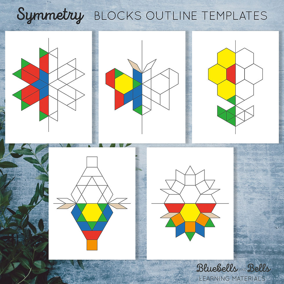 Symmetry Pattern blocks templates