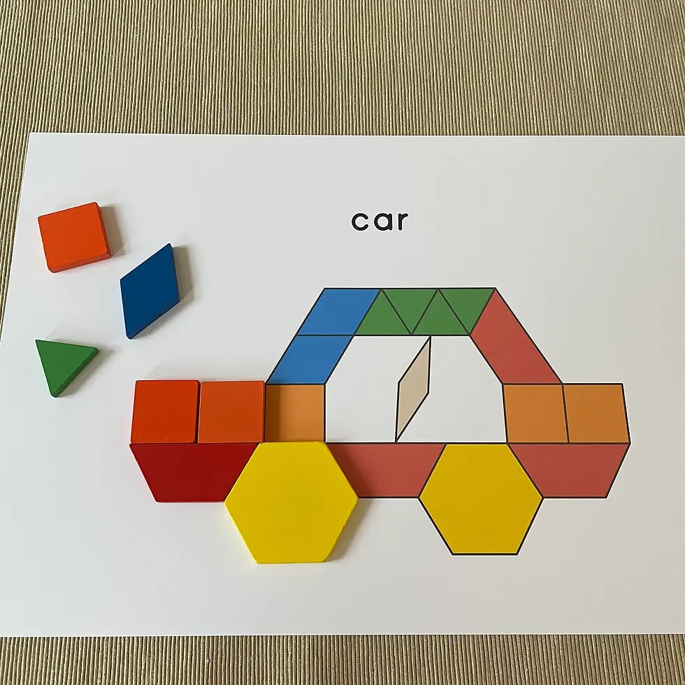 Thumbnail: Transportation Pattern blocks templates printable