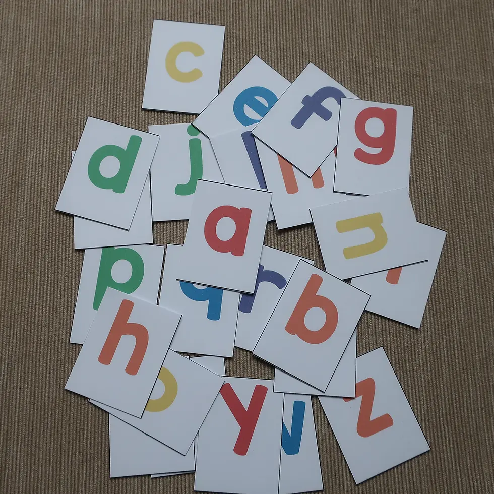 Thumbnail: Letter matching printable. Montessori toddler alphabet activity.