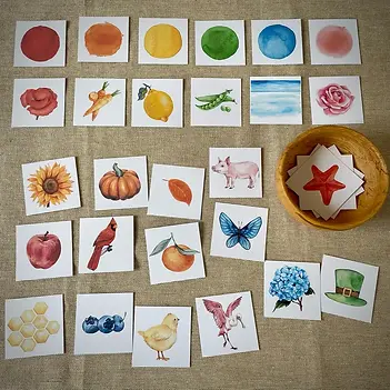 Montessori color sorting picture cards free PDF.jpg.webp
