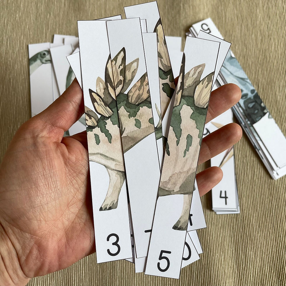 Thumbnail: Dinosaur puzzle Numbers 1-10