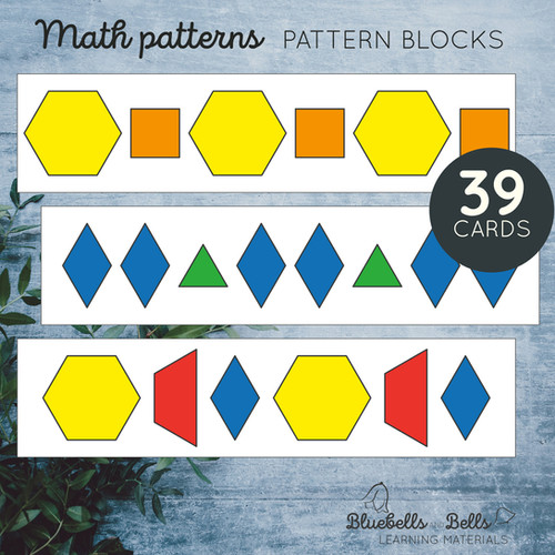 Math pattern worksheets. Pattern blocks templates printable ...