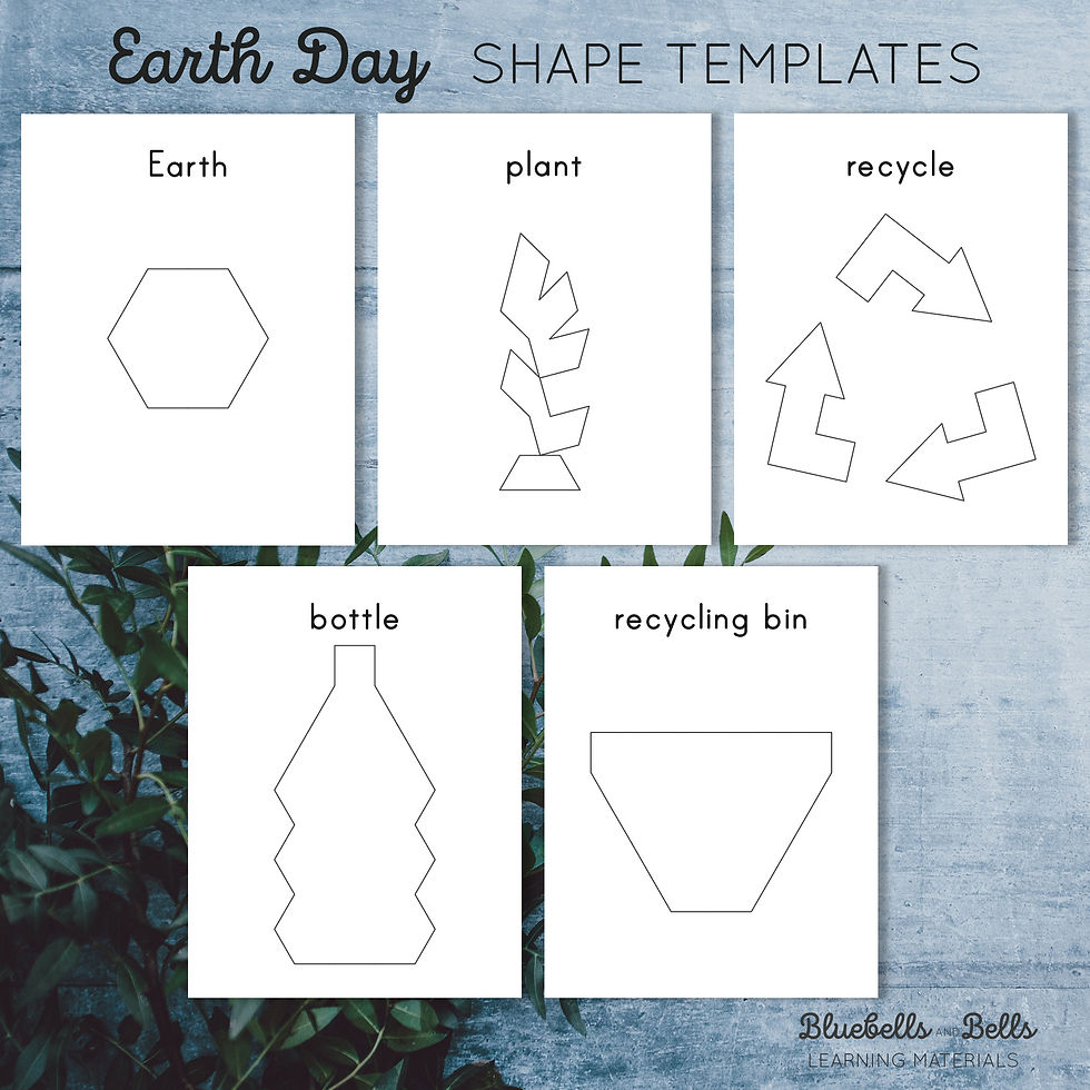 Thumbnail: Earth Day Pattern block templates