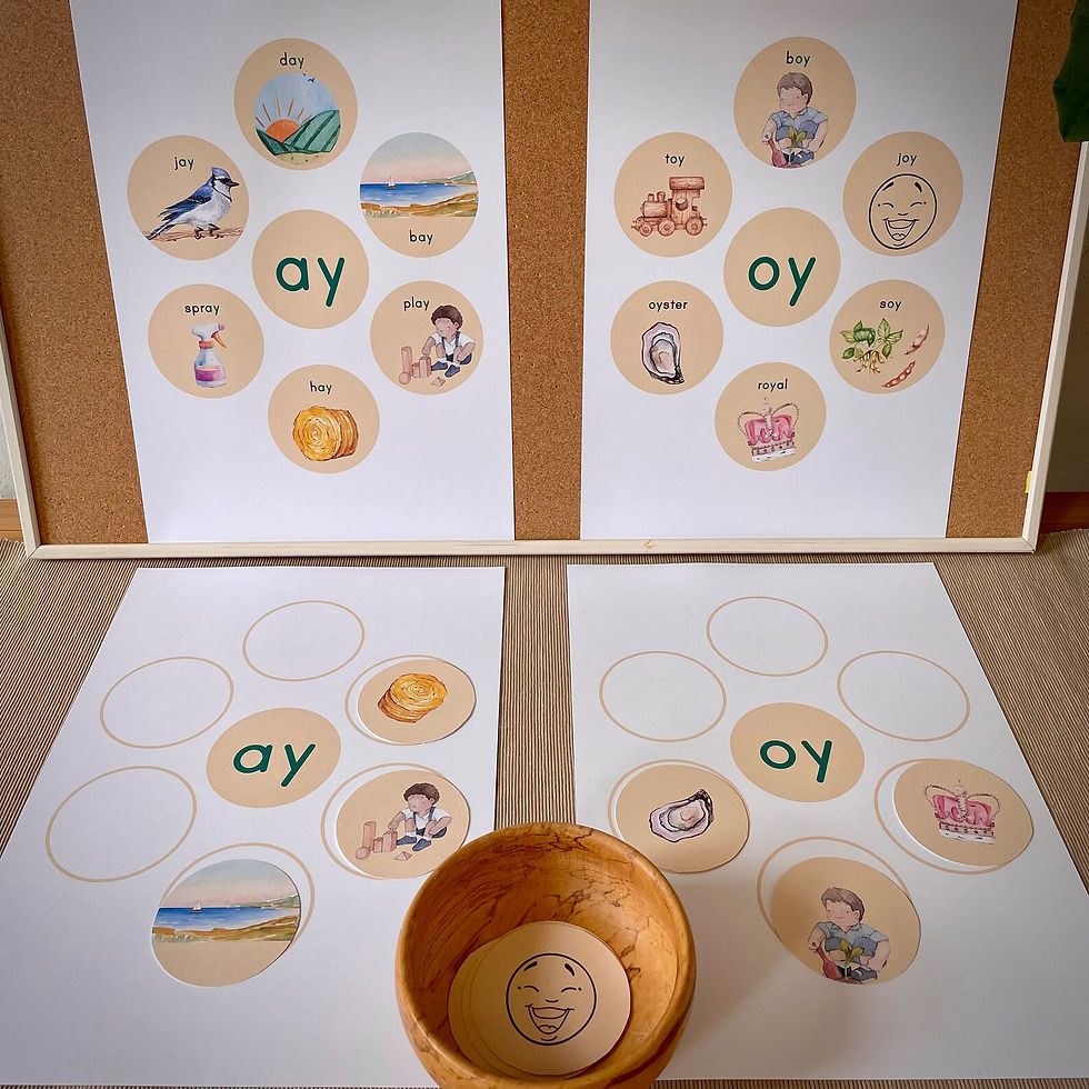 Thumbnail: Vowel digraphs posters and Matching activity. Phonogram printable.
