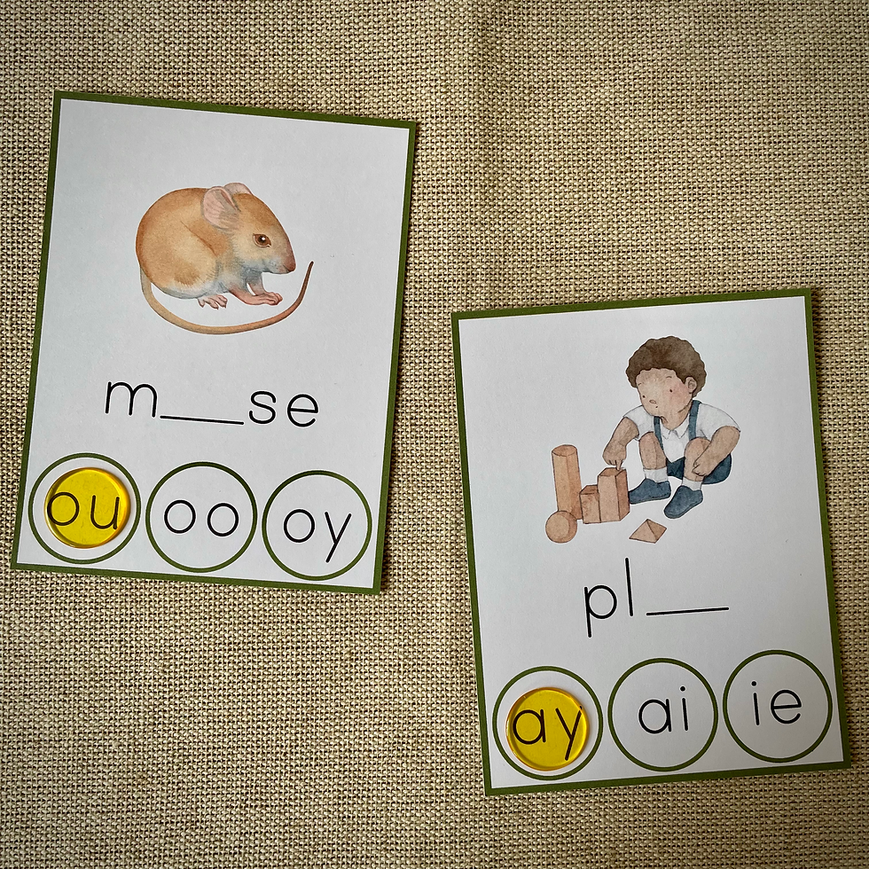 Thumbnail: Phonics clip cards printable PDF