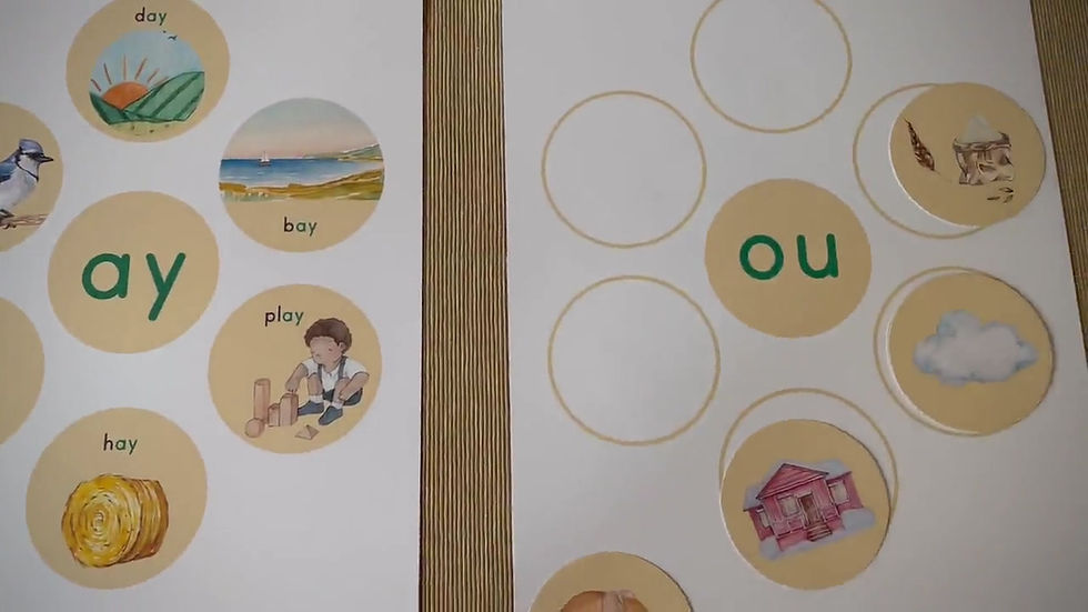 Vowel digraphs posters and Matching activity. Phonogram printable.