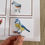 Thumbnail: Toddler Montessori puzzle Birds Halves matching.