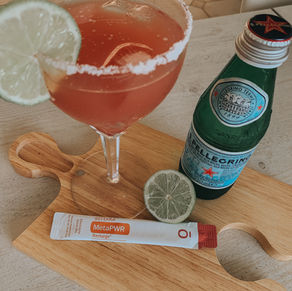 🍹Strawberry Lemon Mocktail Margarita con MetaPWR Recharge🍹