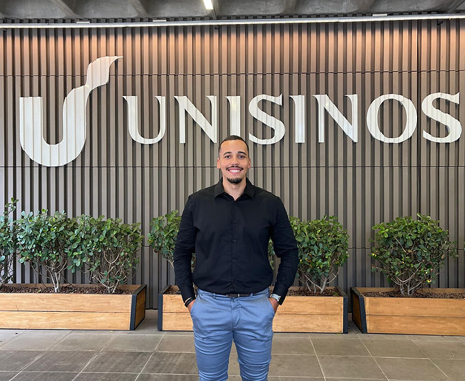 Matheus Guaragna no Campus da Unisinos Porto Alegre