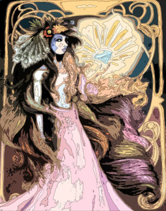 Bejeweled Goddess Illustration