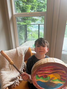 native drum painting