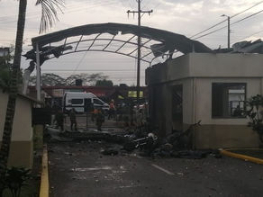Atentado en Colombia: así quedó el cuartel militar atacado con una moto bomba