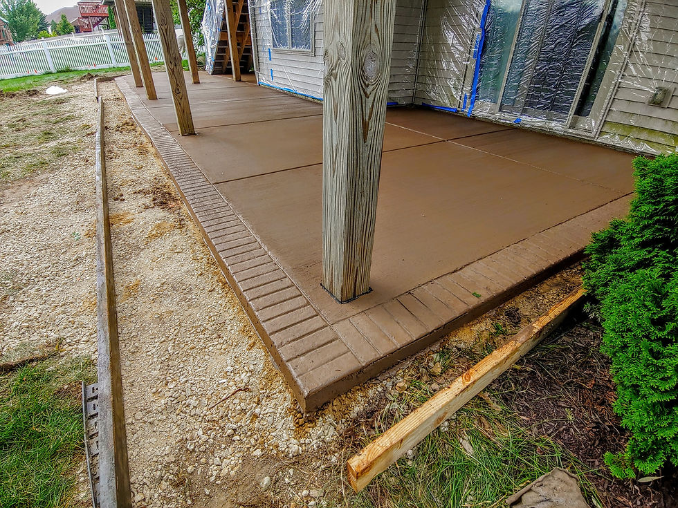 Colored Concrete Patio Madison WI