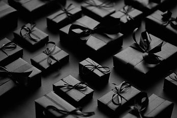 Black luxury gift boxes