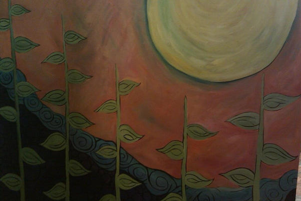 acrylic paint on canvas