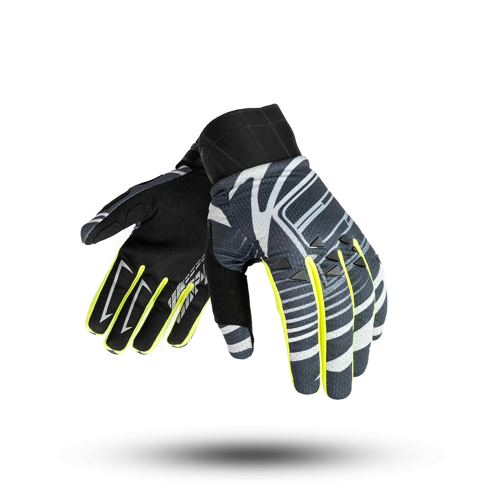 Men's textile motorcycle gloves SPARK DIRTMAX, black