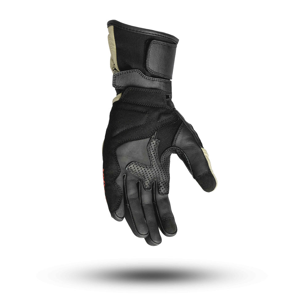 Thumbnail: Men's leather motorcycle gloves SPARK PIONEER