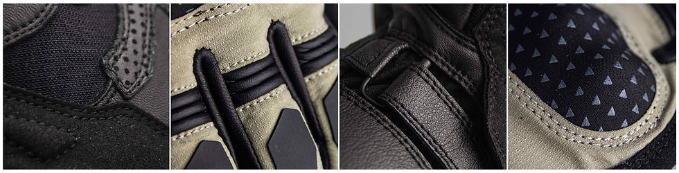 Thumbnail: Men's leather motorcycle gloves SPARK PIONEER