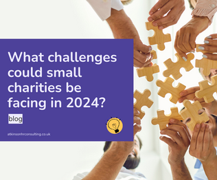 What challenges could small charities be facing in 2024?