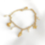 Bracelet breloques coquillages et perles blanches, en acier inoxydable