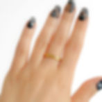 Bague ajustable en acier inoxydable doré