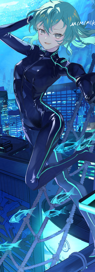 ぬぬぬっ！２周年記念イラスト【深海都市】