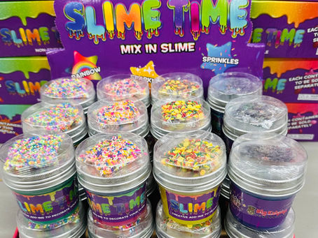 Slime Time Mix-In Slime with colorful sprinkles and beads – Tip Top Holiday Shop gift for kids.