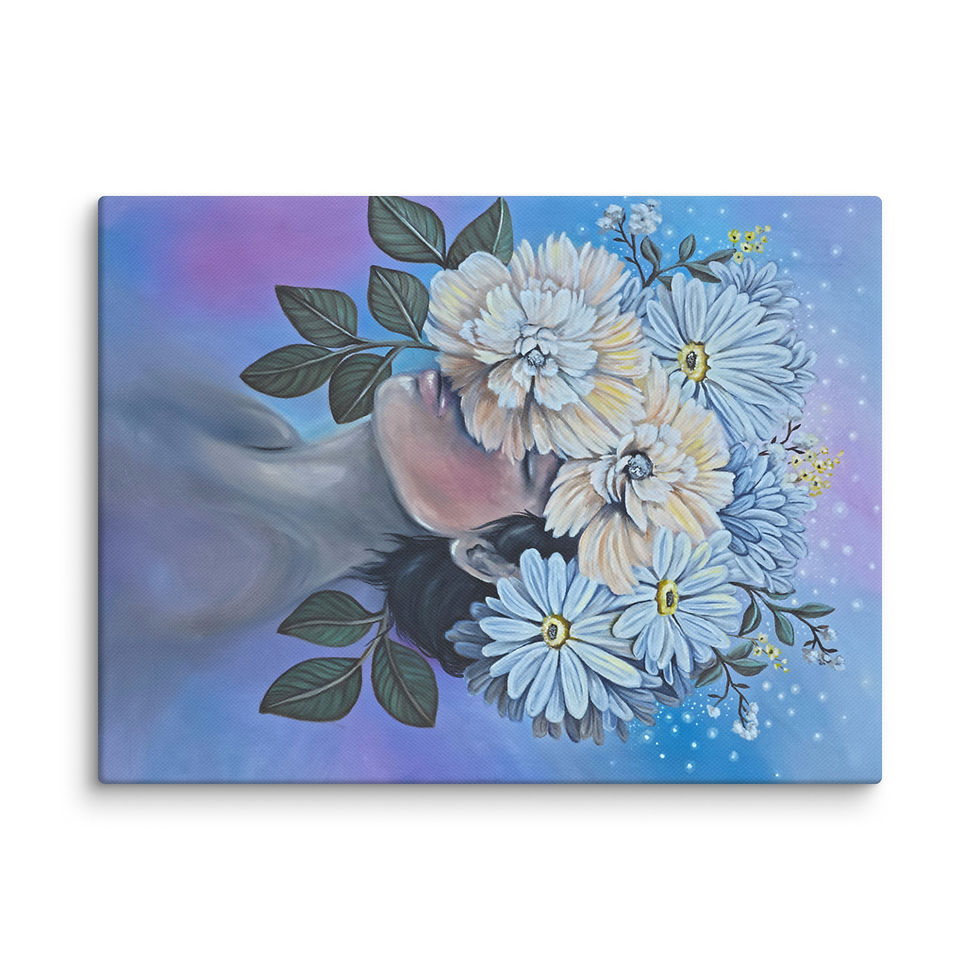 Thumbnail: "Pranayama" Stretched Canvas Print