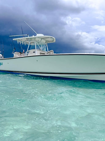 Fishizzle Boat on a Sand bar trip 