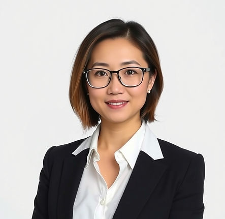 Chinese 34 years old lady with glass in 