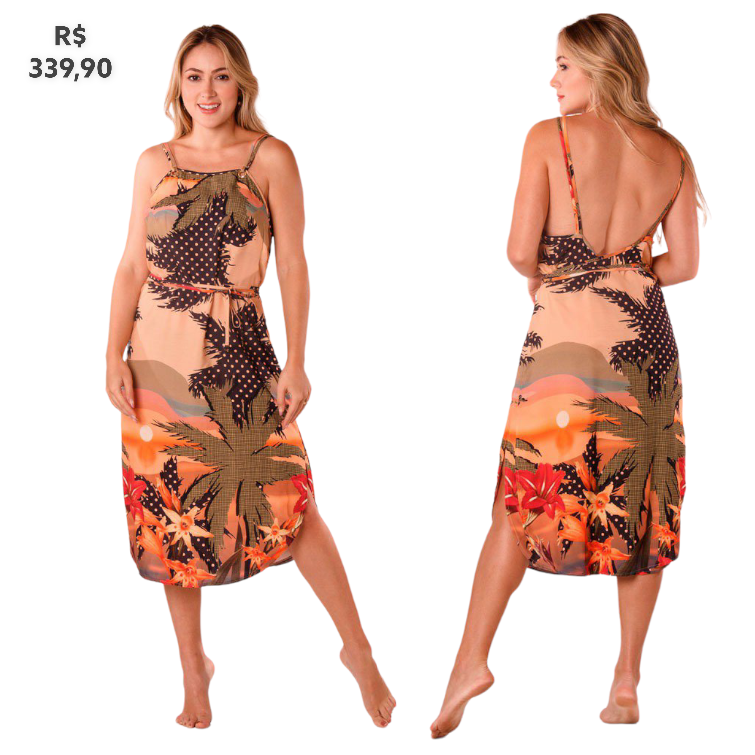 Saída de Praia Vestido Begônia Energia 