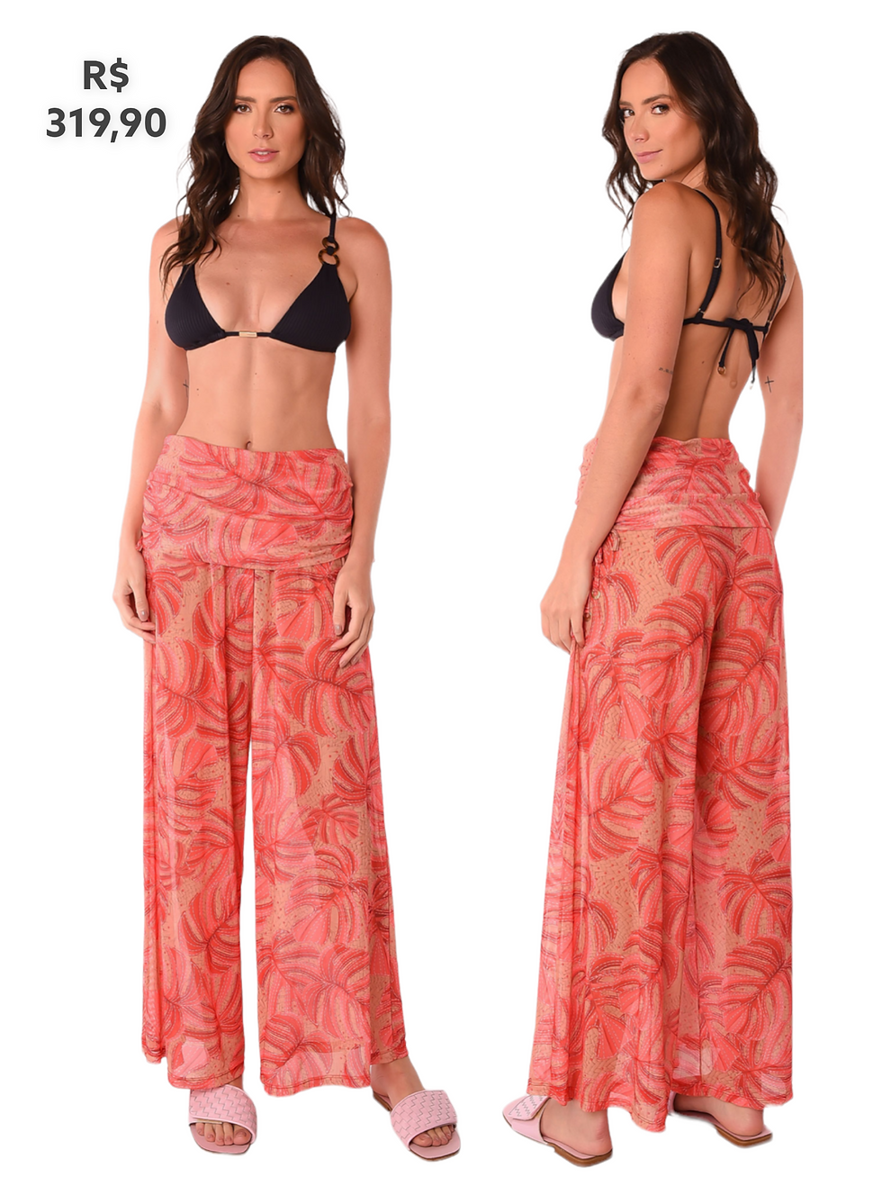 Saída de Praia Calça Pantaloa Malaquita