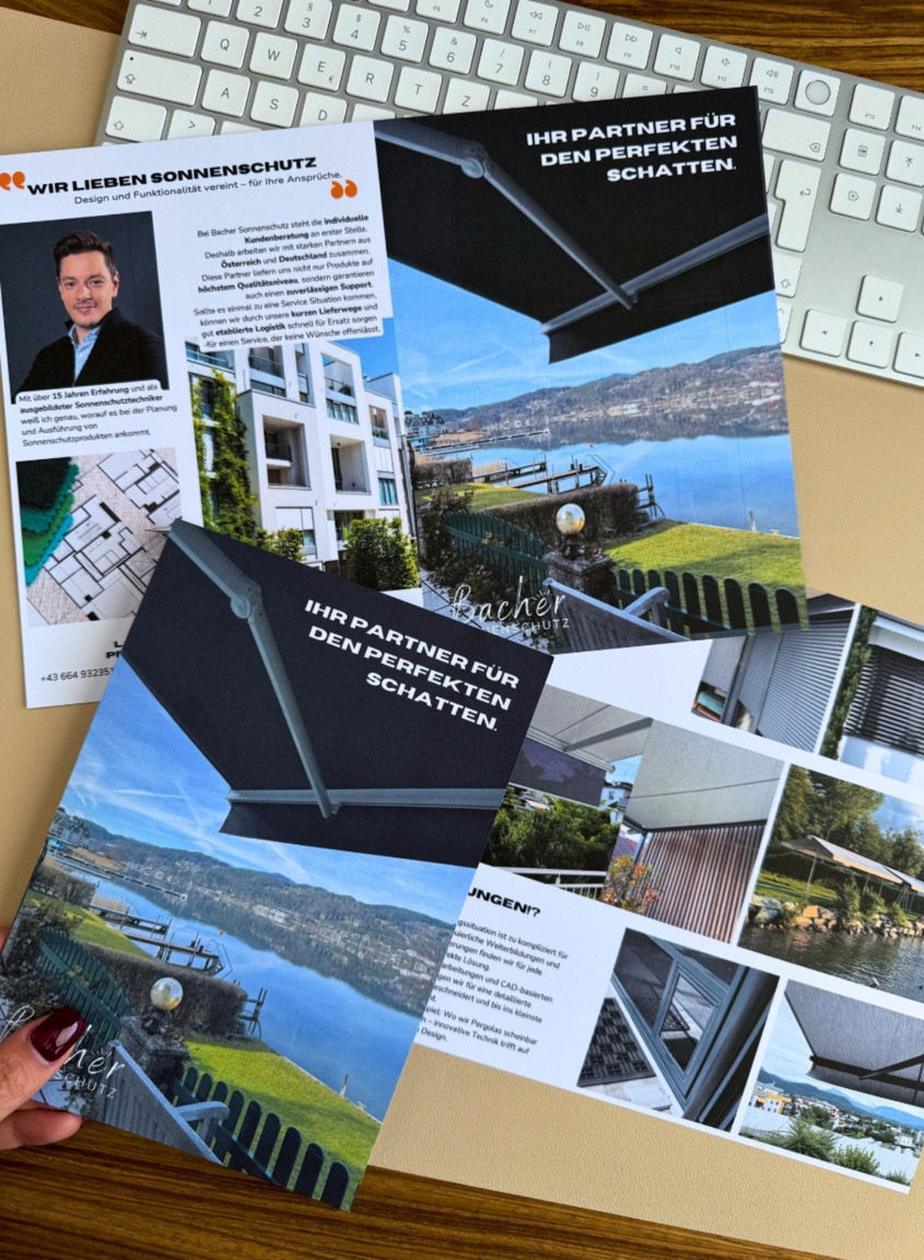 Bacher Sonnenschutz Flyer