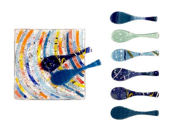 Mediterranean Concepts Fusion Glass Spoon