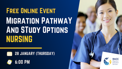 Migration Pathway and Study options: Nursing