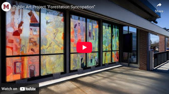 Public art project “Forestation Syncopation,” created by Sandy Litchfield 