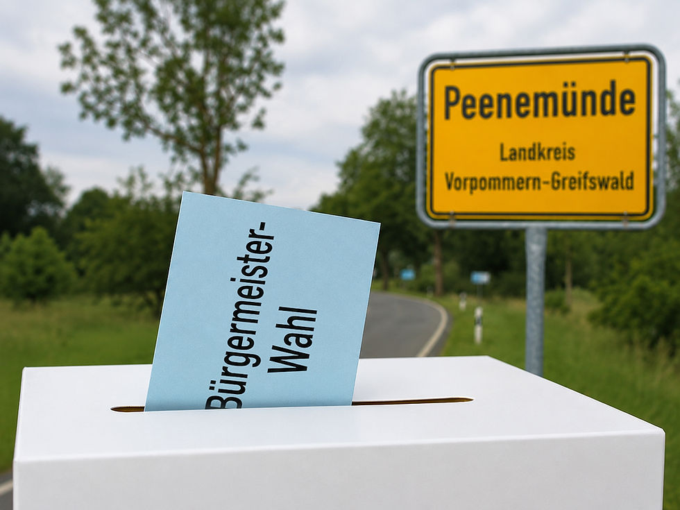 Drei Kandidaten stellen sich zur Bürgermeisterwahl in Peenemünde