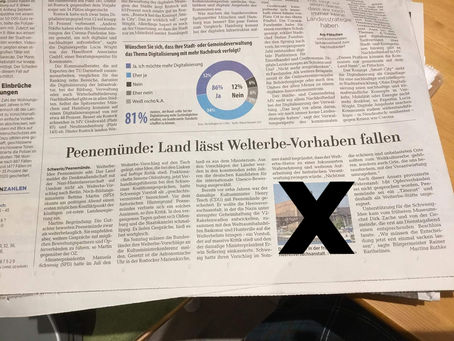Peenemünde: Land lässt Welterbe-Vorhaben fallen