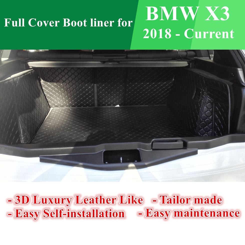 Customized Full coverage Waterproof Boot liner for BMW X3 2018-2022