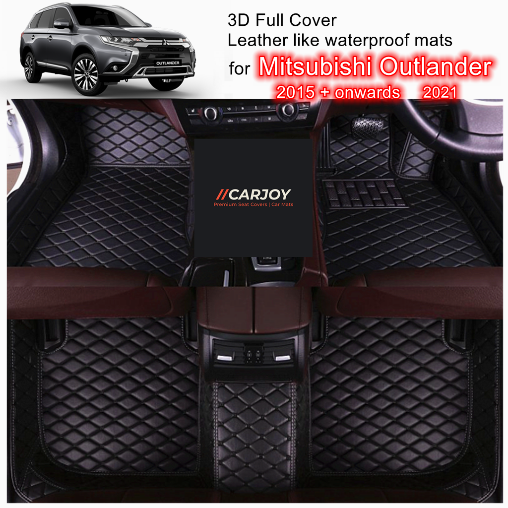 3D Waterproof Car Floor Mats for Mitsubishi Outlander 2015 - 2021 7 seats